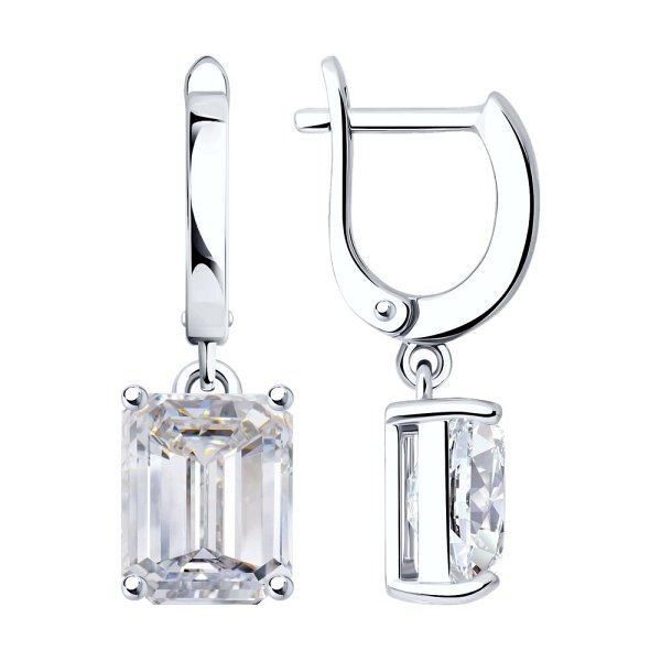 Серьги SOKOLOV - Серебро 925, Фианит (арт. 94026590-91)