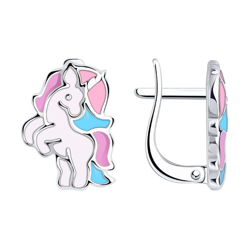 Серьги SOKOLOV - Серебро 925, Эмаль (арт. 94024340)