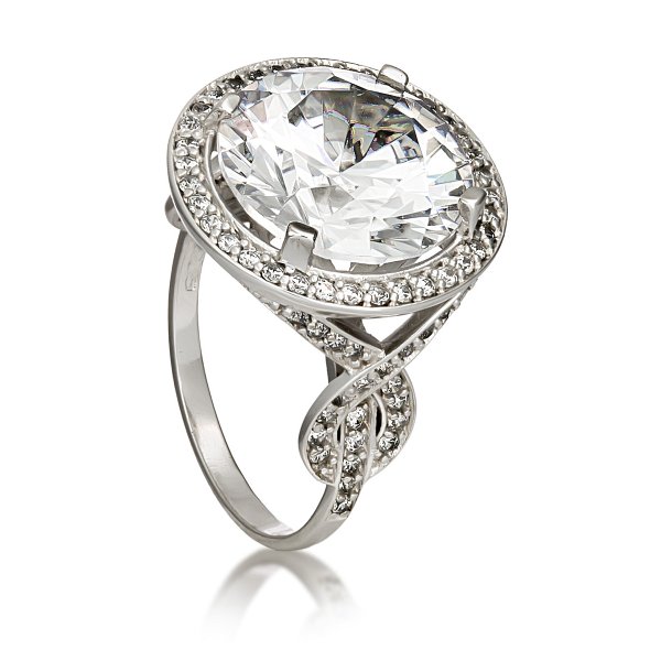 Кольцо Галатея - Серебро 925, Фианит (арт. 2736.1)