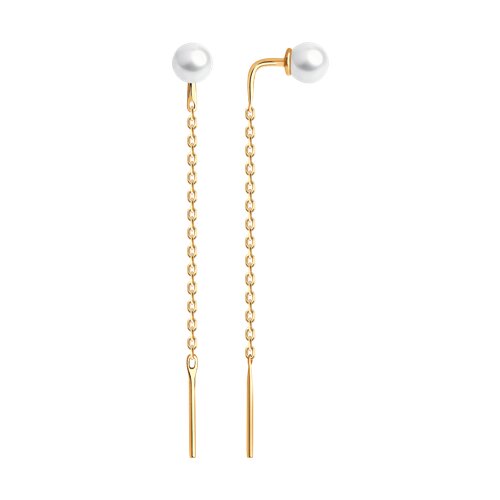 Серьги SOKOLOV - Серебро 925, Жемчуг имитация (арт. 93020825)