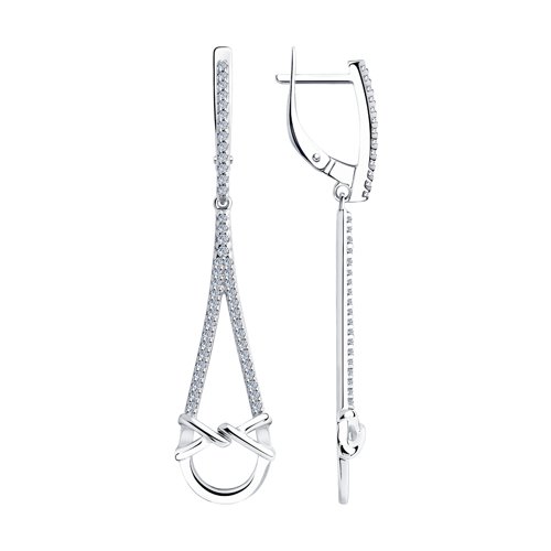 Серьги SOKOLOV - Серебро 925, Фианит (арт. 94023844)