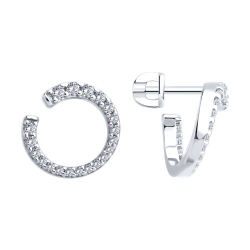 Серьги SOKOLOV - Серебро 925, Фианит (арт. 94026912)