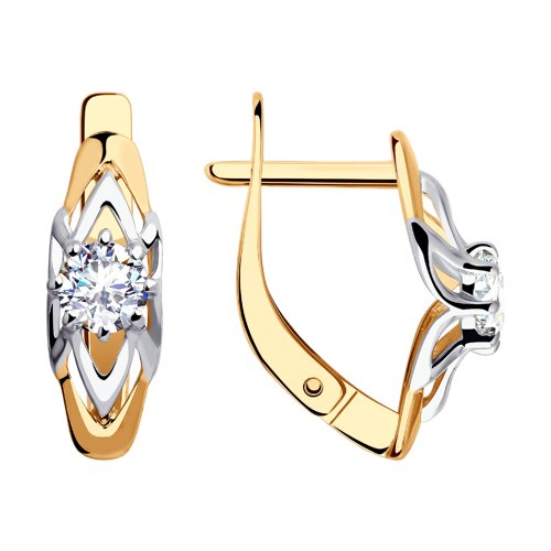 Серьги SOKOLOV - Золото 375, Фианит (арт. 31-120-00222-1)