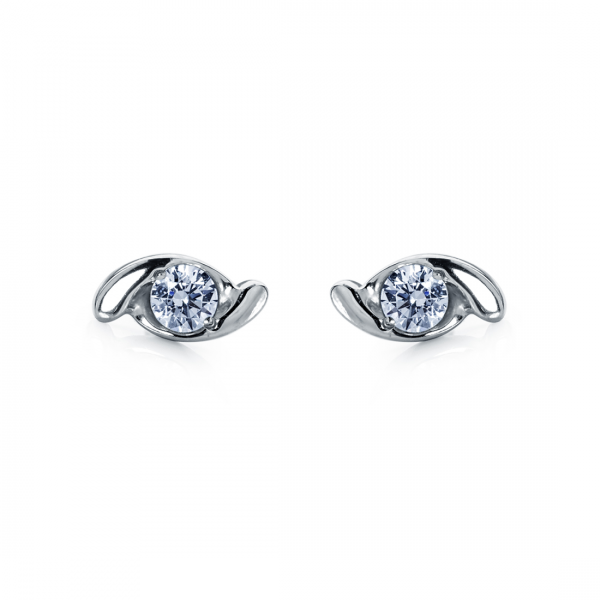 Серьги Platinum Lab. - Платина 950, Бриллиант (арт. ПС-011-01)