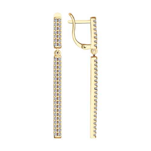 Серьги SOKOLOV - Серебро 925, Фианит (арт. 93020639)