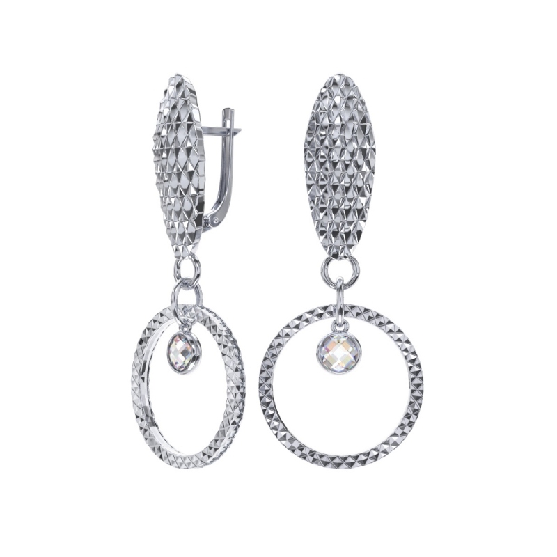 Серьги POKROVSKY - Серебро 925, Фианит (арт. 2131643-00775)