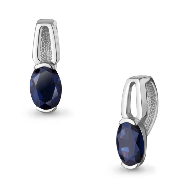 Подвеска Аквамарин - Серебро 925, Синтетический сапфир (арт. 24786Н.5)