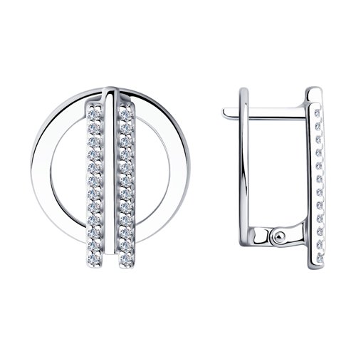 Серьги SOKOLOV - Серебро 925, Фианит (арт. 94023885)