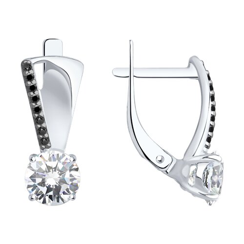 Серьги SOKOLOV - Серебро 925, Фианит (арт. 94027255)