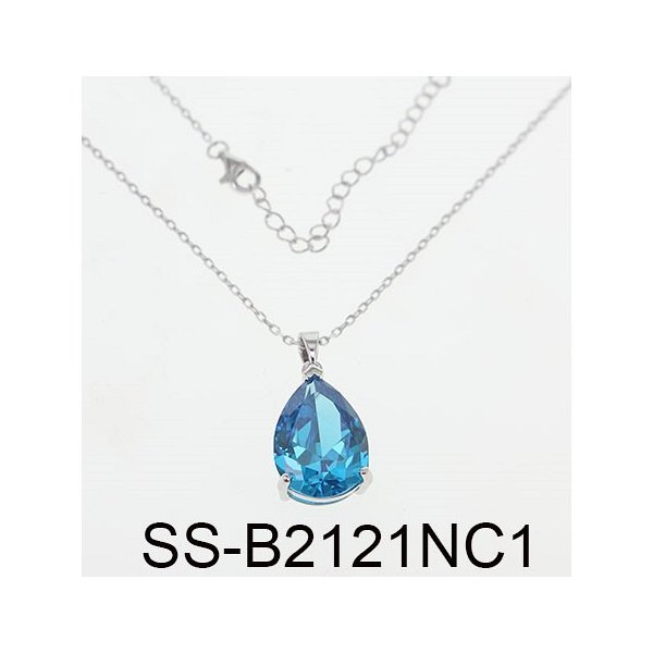 Колье Фиделис - Серебро 925, Фианит (арт. SN-B1857-bl1)
