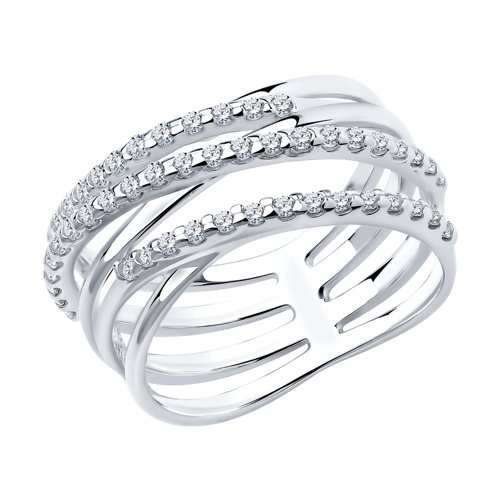 Кольцо SOKOLOV - Серебро 925, Фианит (арт. 94012050)