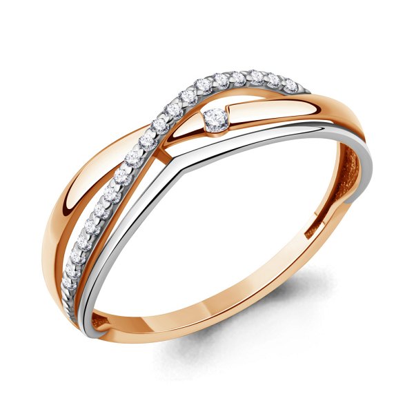 Кольцо Аквамарин - Золото 375, Фианит (арт. 64377А.8)