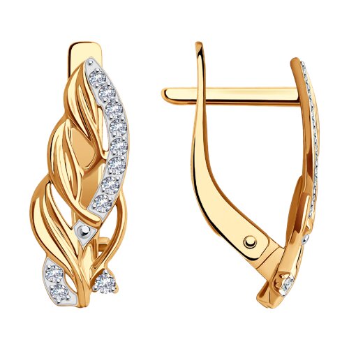 Серьги SOKOLOV - Золото 375, Фианит (арт. 029996-4)