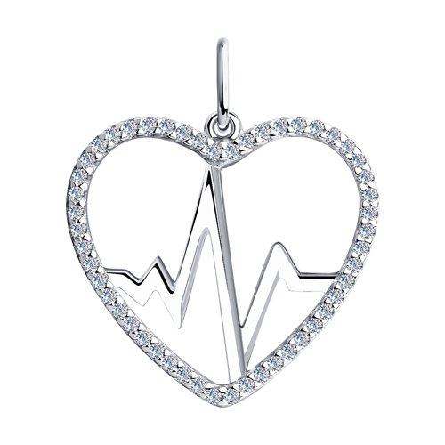 Подвеска SOKOLOV - Серебро 925, Фианит (арт. 94032492)