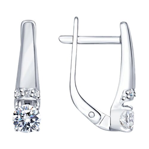 Серьги SOKOLOV - Серебро 925, Фианит (арт. 94025665)