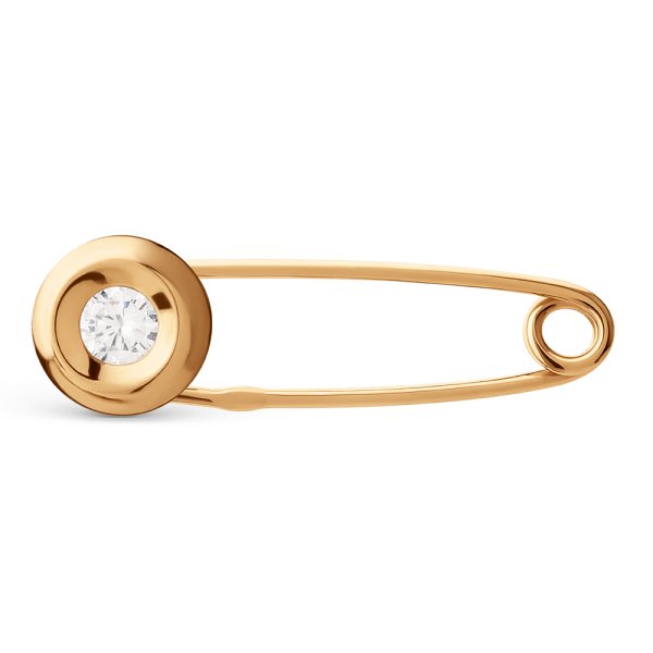 Булавка ЮФ Династия - Золото 585, Фианит (арт. 000868-1100)