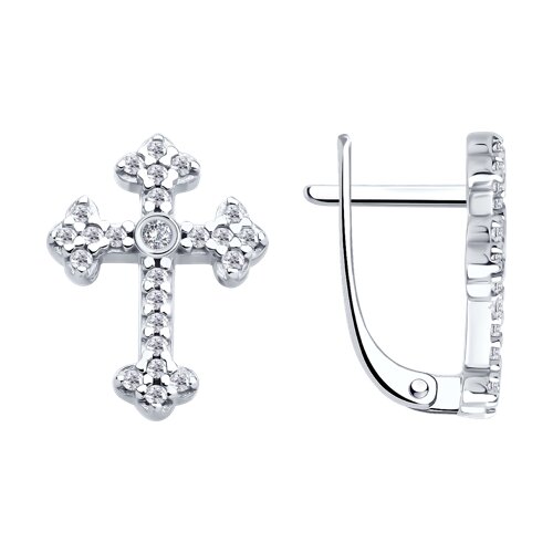 Серьги SOKOLOV - Серебро 925, Фианит (арт. 94026994)