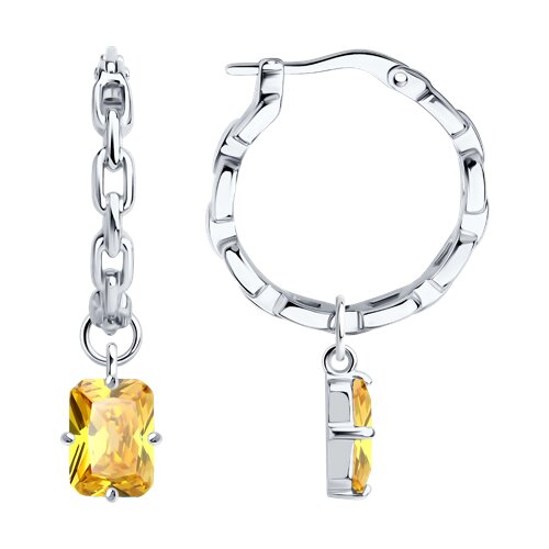 Серьги SOKOLOV - Серебро 925, Фианит (арт. 94026830)