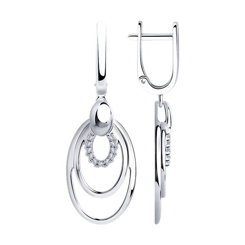 Серьги Diamant - Серебро 925, Фианит (арт. 94-121-00701-1)