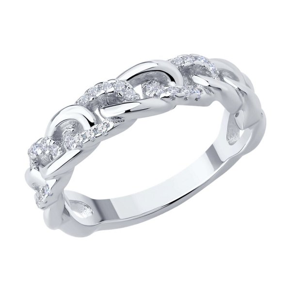 Кольцо SOKOLOV - Серебро 925, Фианит (арт. 94014239-91)