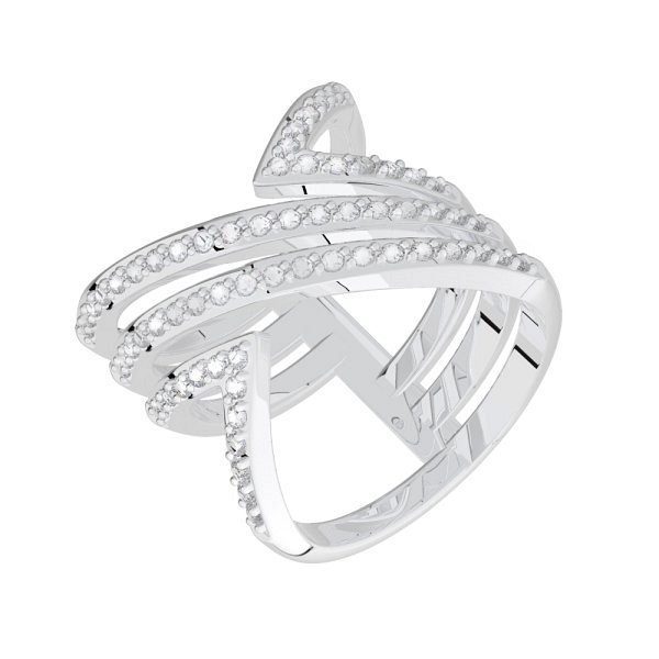 Кольцо POKROVSKY - Серебро 925, Фианит (арт. 0101689-00775)