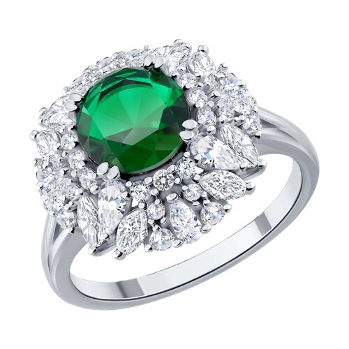 Кольцо SOKOLOV - Серебро 925, Фианит (арт. 94014901-91)