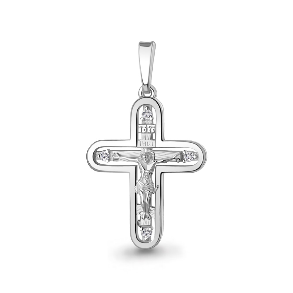 Подвеска Аквамарин - Серебро 925, Фианит (арт. 22348А.5)