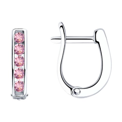 Серьги SOKOLOV - Серебро 925, Фианит (арт. 94026403)