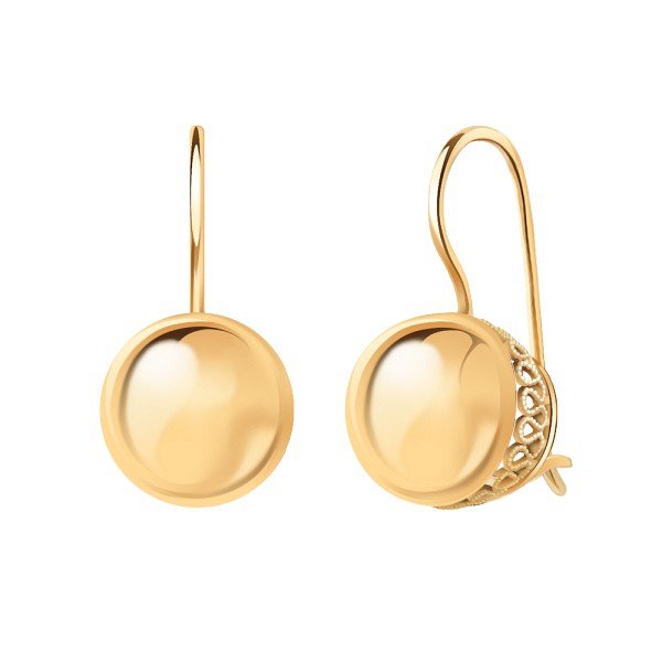 Серьги Атолл - Золото 585 (арт. 2008)
