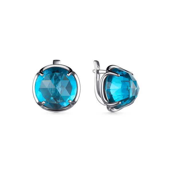 Серьги Дар - Серебро 925, Синтетический ситалл (арт. С-4096рс314)