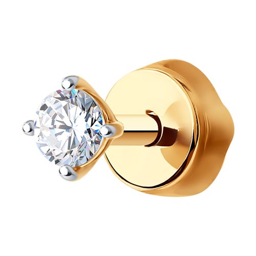 Серьга SOKOLOV - Золото 585, Фианит (арт. 170022)