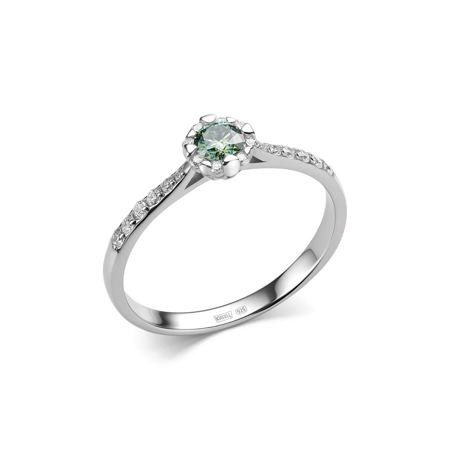 Кольцо Дар - Серебро 925, Синтетический муассанит, Фианит (арт. К-5172рс1613900)