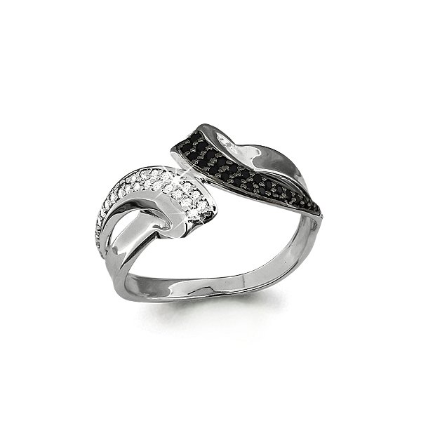 Кольцо Аквамарин - Серебро 925, Фианит (арт. 68944АЧ.5)