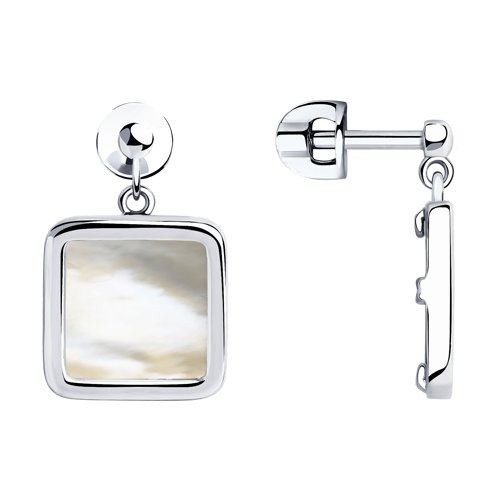 Серьги SOKOLOV - Серебро 925, Перламутр (арт. 94023511)