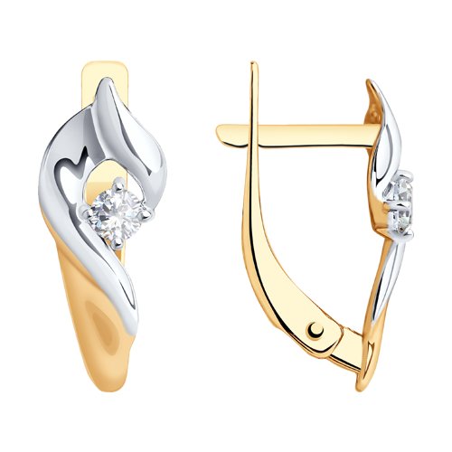 Серьги SOKOLOV - Золото 375, Фианит (арт. 027317-4)