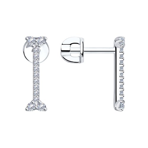 Серьги SOKOLOV - Серебро 925, Фианит (арт. 94024197)