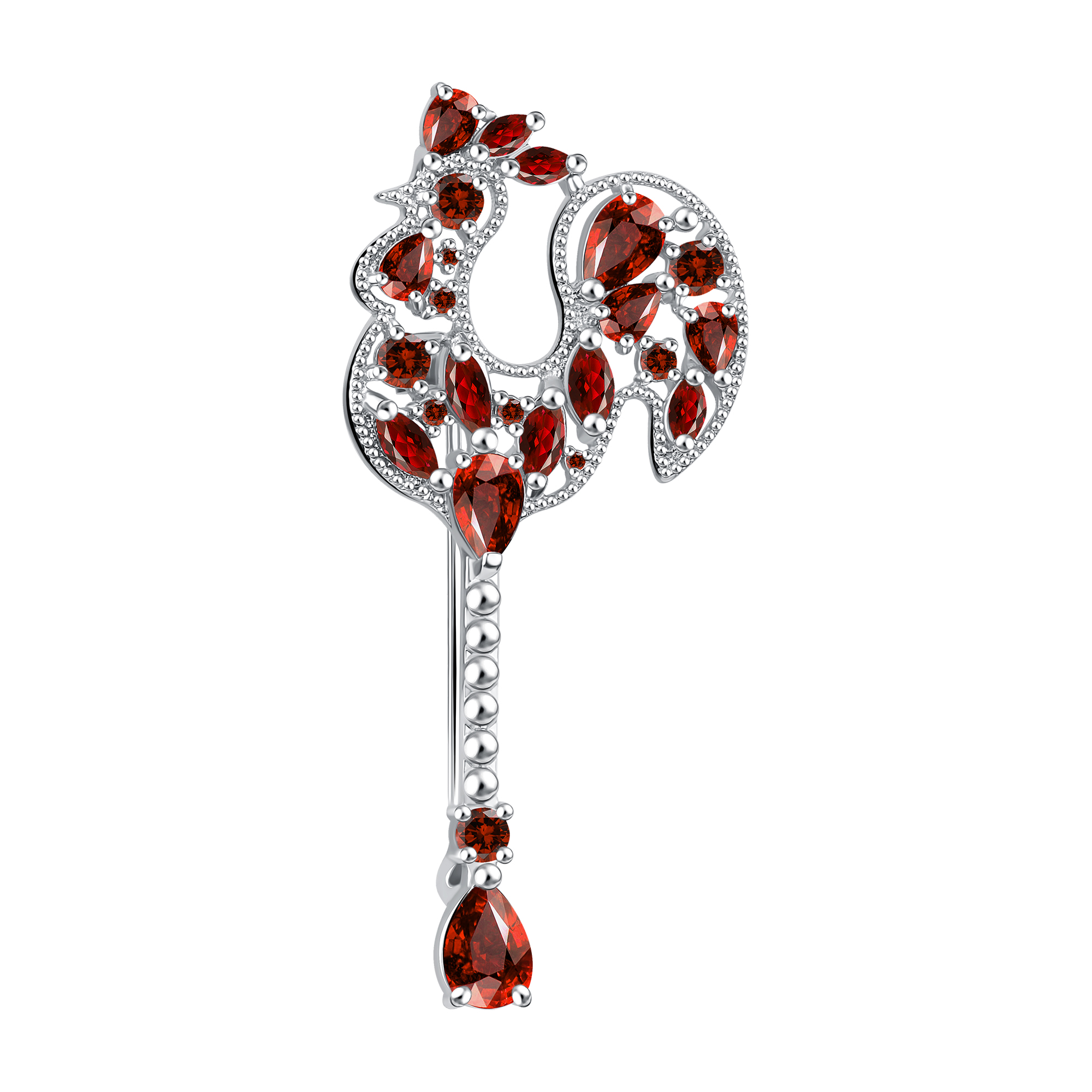 Брошь Talant - Серебро 925, Фианит (арт. 60-72-000W-17184)