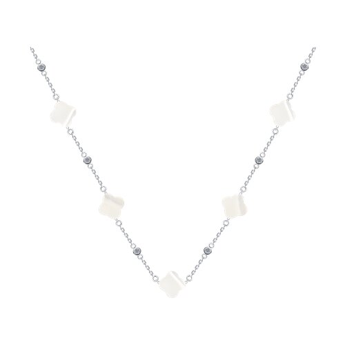 Колье SOKOLOV - Серебро 925, Перламутр, Фианит (арт. 83070050)