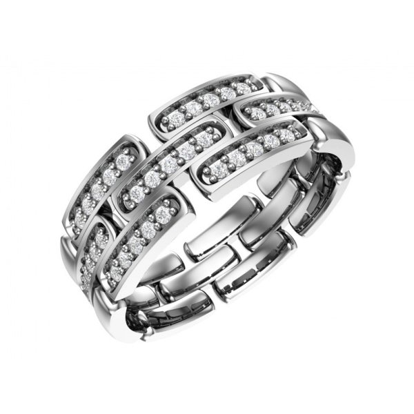 Кольцо POKROVSKY - Серебро 925, Фианит (арт. 1101245-00205)