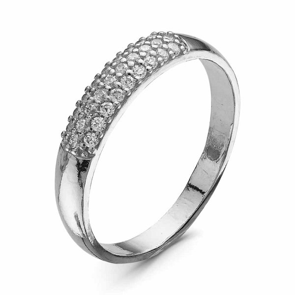 Кольцо Красная пресня - Серебро 925, Фианит (арт. 2387866Д)