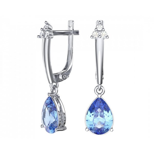 Серьги POKROVSKY - Серебро 925, Фианит (арт. 2101690-05405)