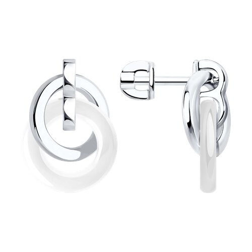 Серьги SOKOLOV - Серебро 925, Керамика (арт. 94025679)