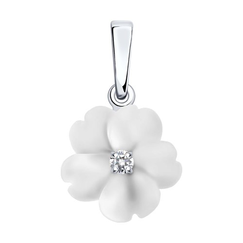 Подвеска Diamant - Серебро 925, Кварц, Фианит (арт. 94-330-01243-1)