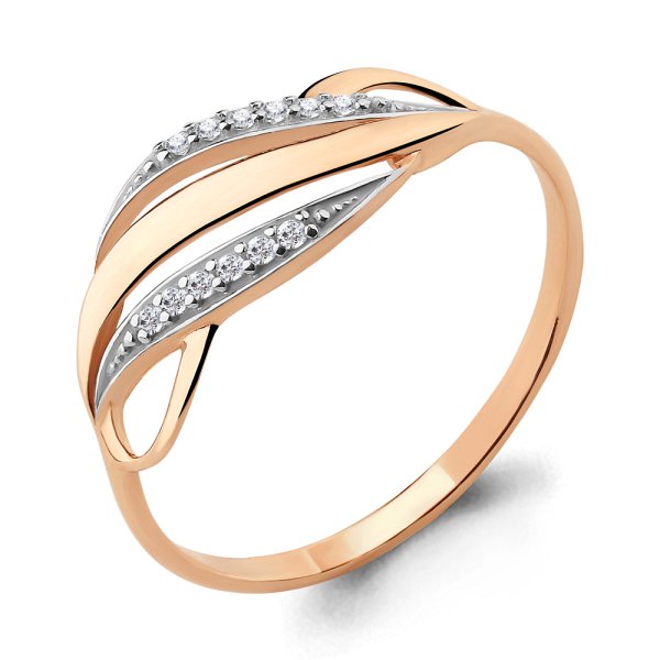 Кольцо Аквамарин - Золото 375, Фианит (арт. 64766А.8)