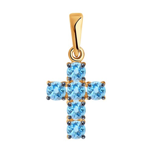Подвеска Diamant - Золото 585, Топаз (арт. 51-330-01631-5)
