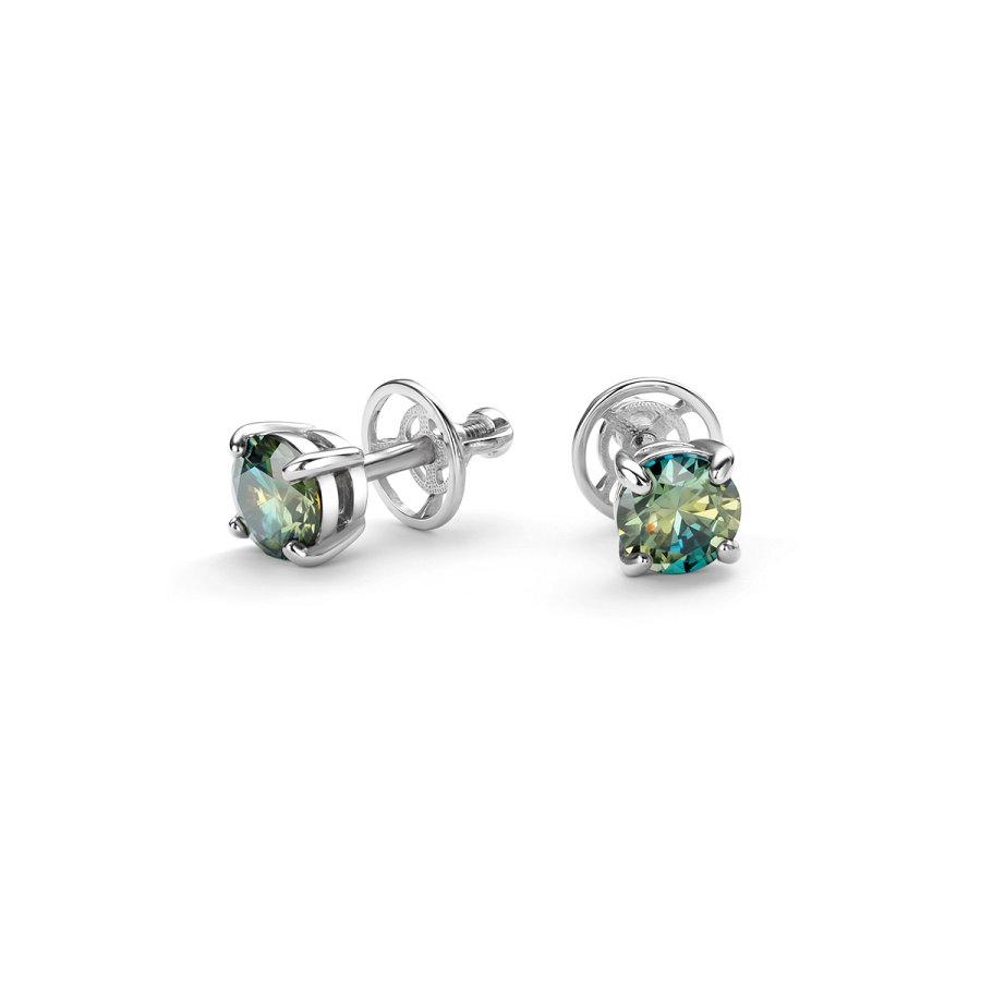 Серьги Дар - Серебро 925, Синтетический муассанит (арт. С-5153рс16139)