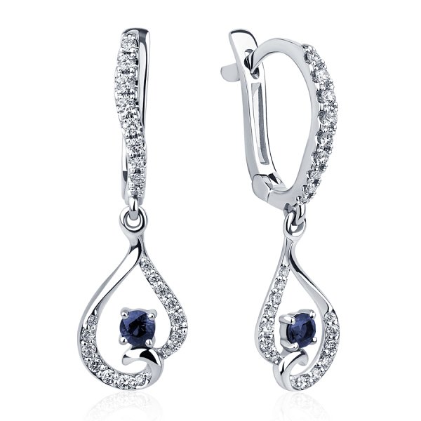 Серьги Platinum Lab. - Платина 950 (арт. ПС-236С-01)