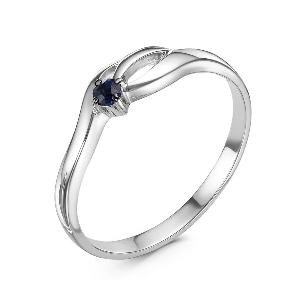 Кольцо Klondike - Серебро 925, Сапфир (арт. 01-01543-07-002-01-12)