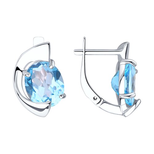 Серьги SOKOLOV - Серебро 925, Топаз (арт. 92022332)