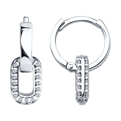 Серьги SOKOLOV - Серебро 925, Фианит (арт. 94026813)